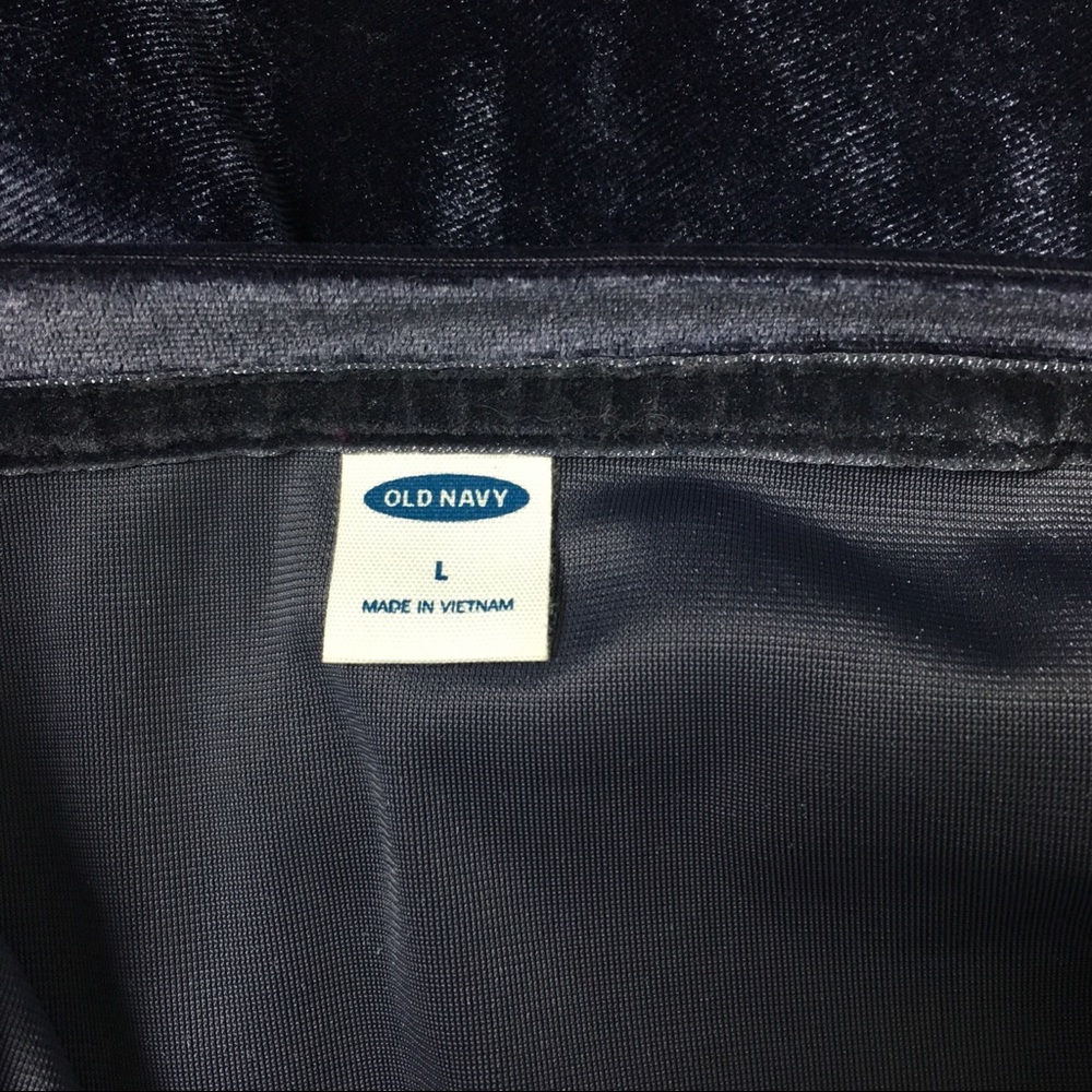 Old Navy Blue Velvet Short Sleeve Tee Sz L - Picture 6 of 7